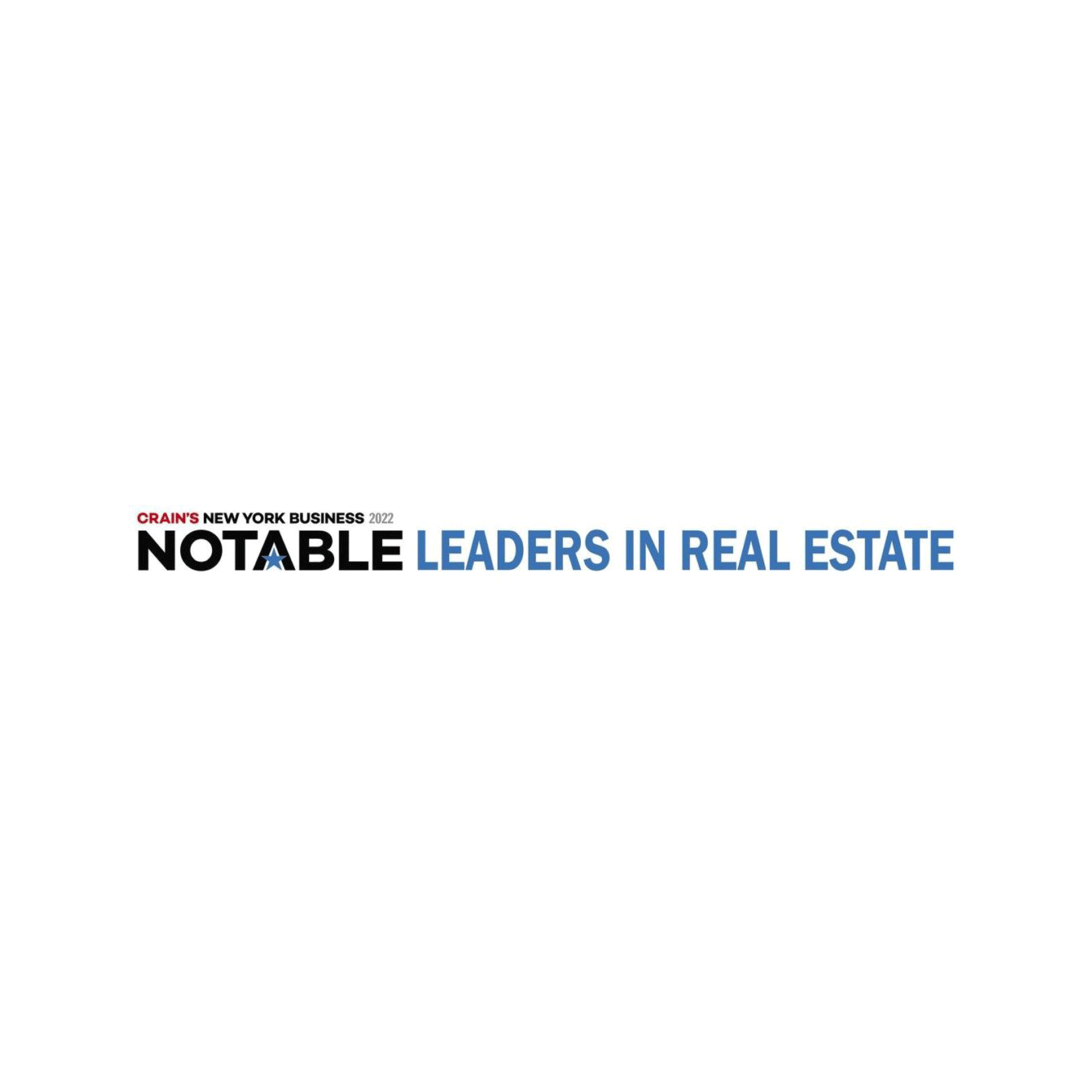 Crain's notable leaders in real estate logo